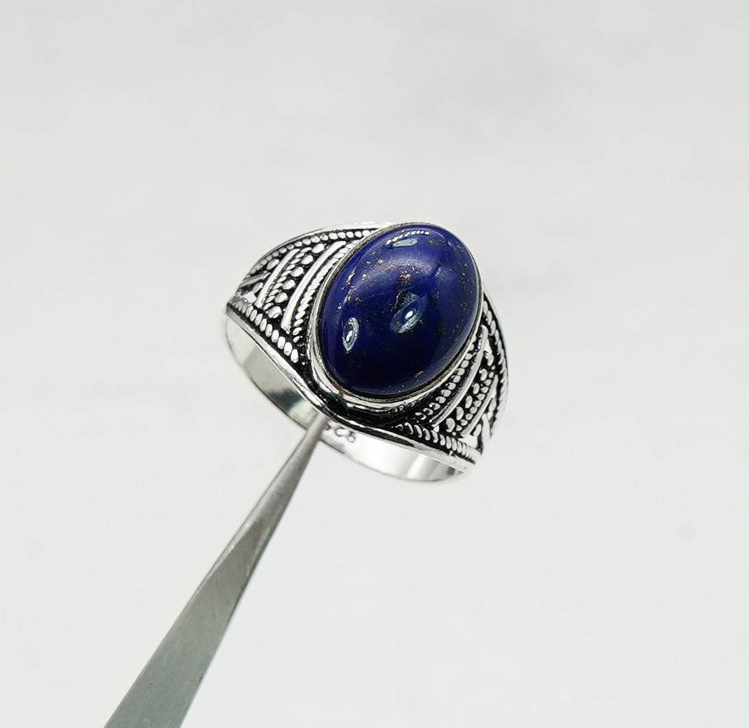 925 Solid Sterling Silver Natural Gemstone Designer Ring