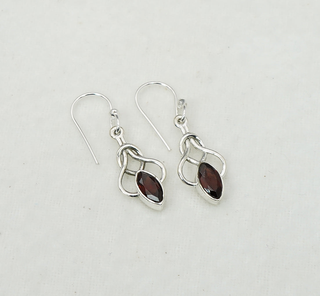 925 Solid Sterling Silver Natural Gemstone Earring Jewelry