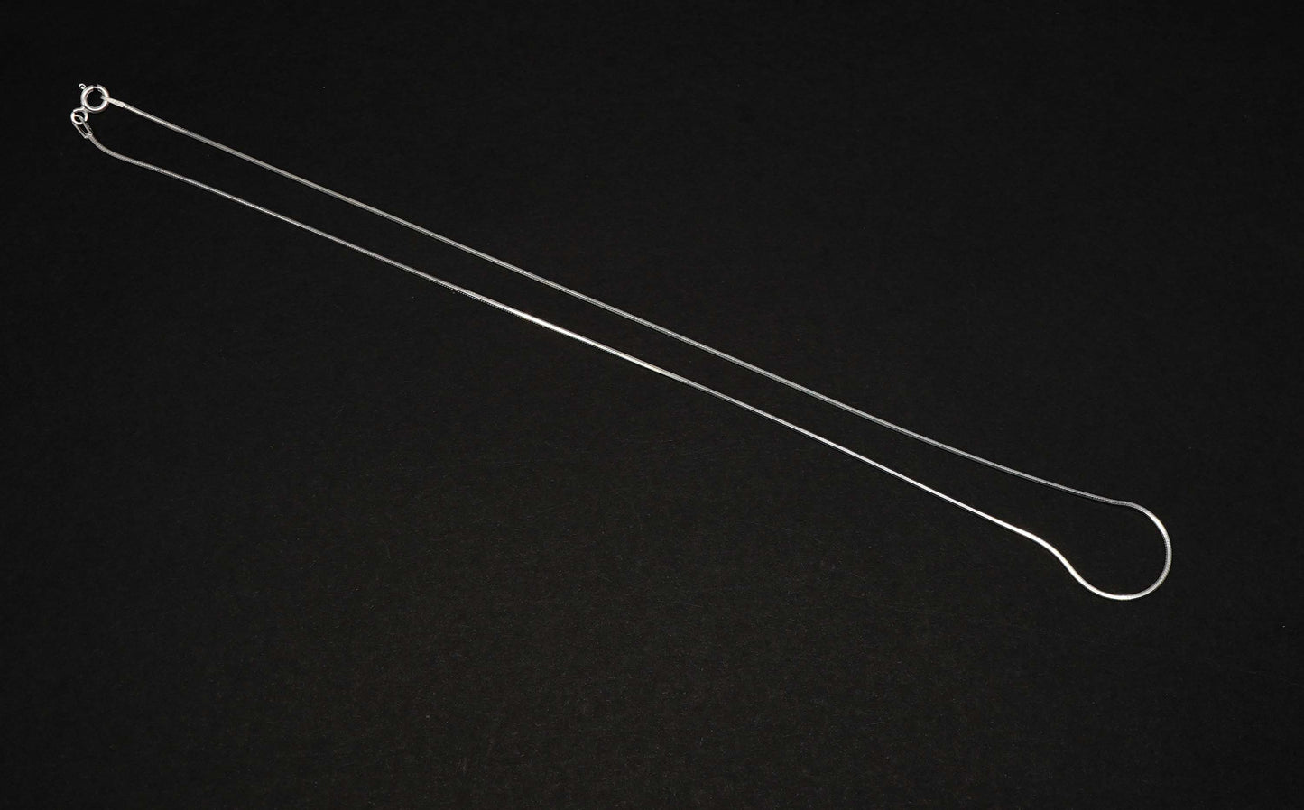 925 Solid Sterling Silver Plain Chain-18 Inch