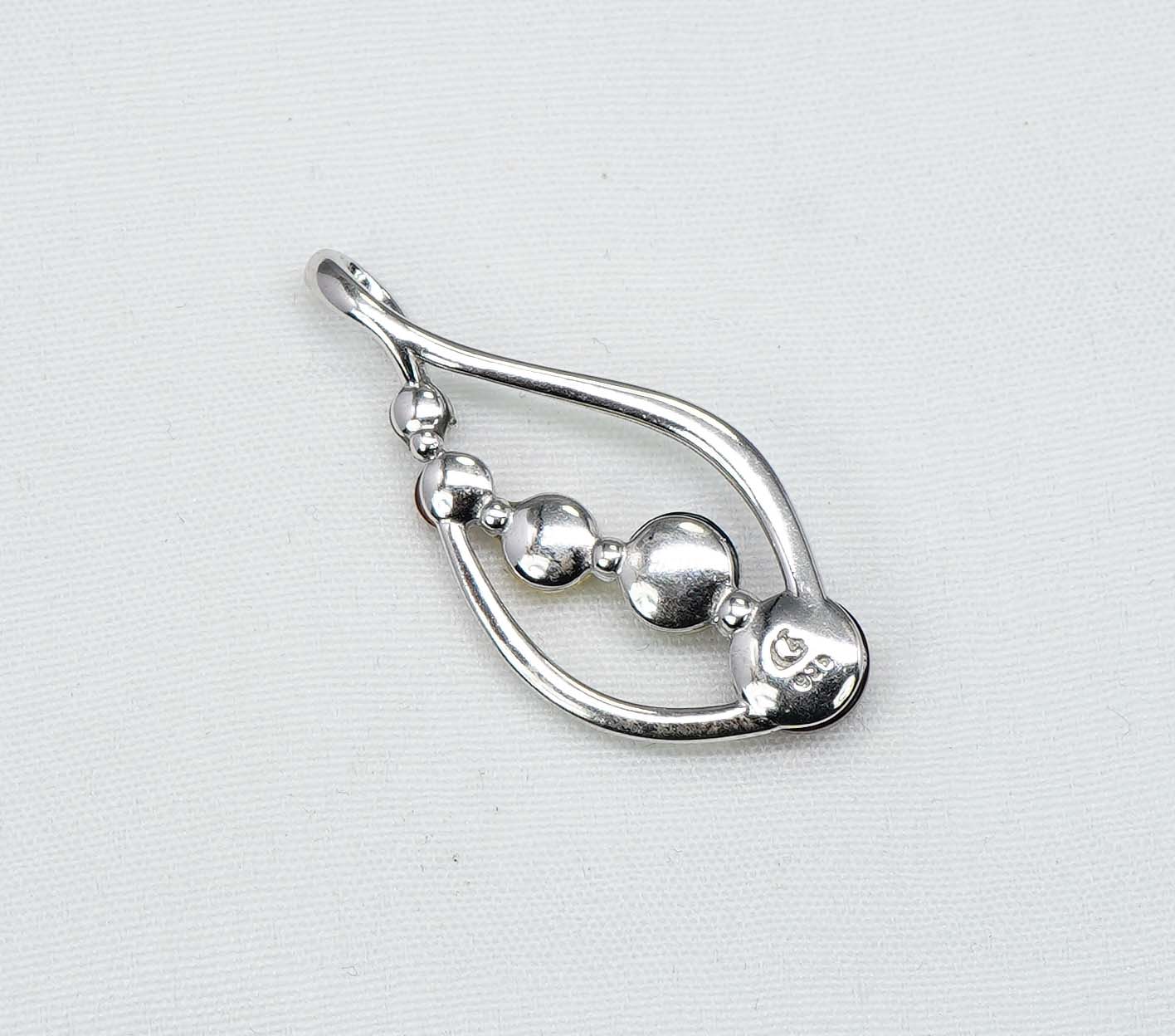 925 Solid Sterling Silver Multi Baltic Amber Chain Pendant- 19.2 Inches