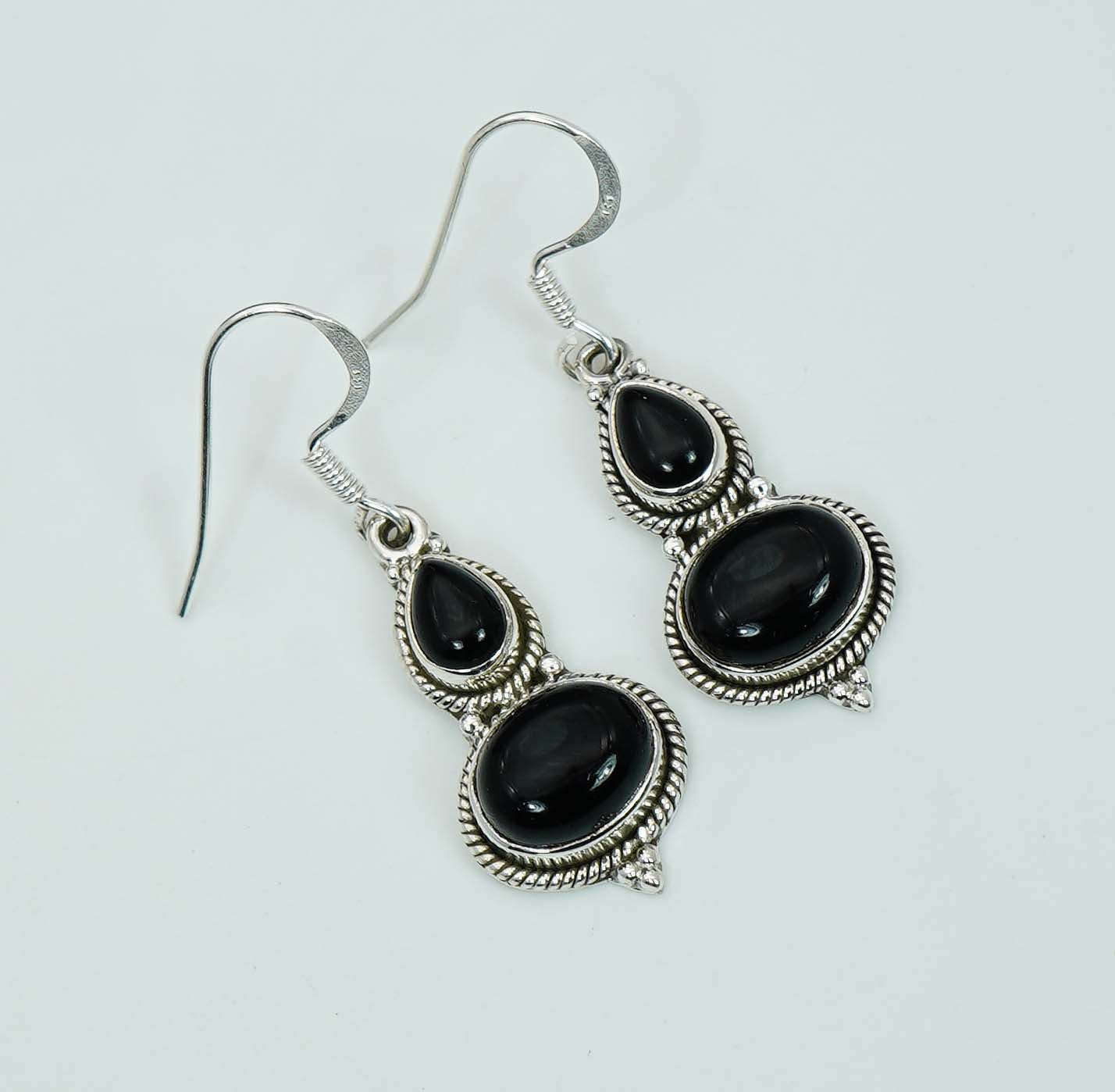 925 Solid Sterling Silver Natural Gemstone Earring Jewelry