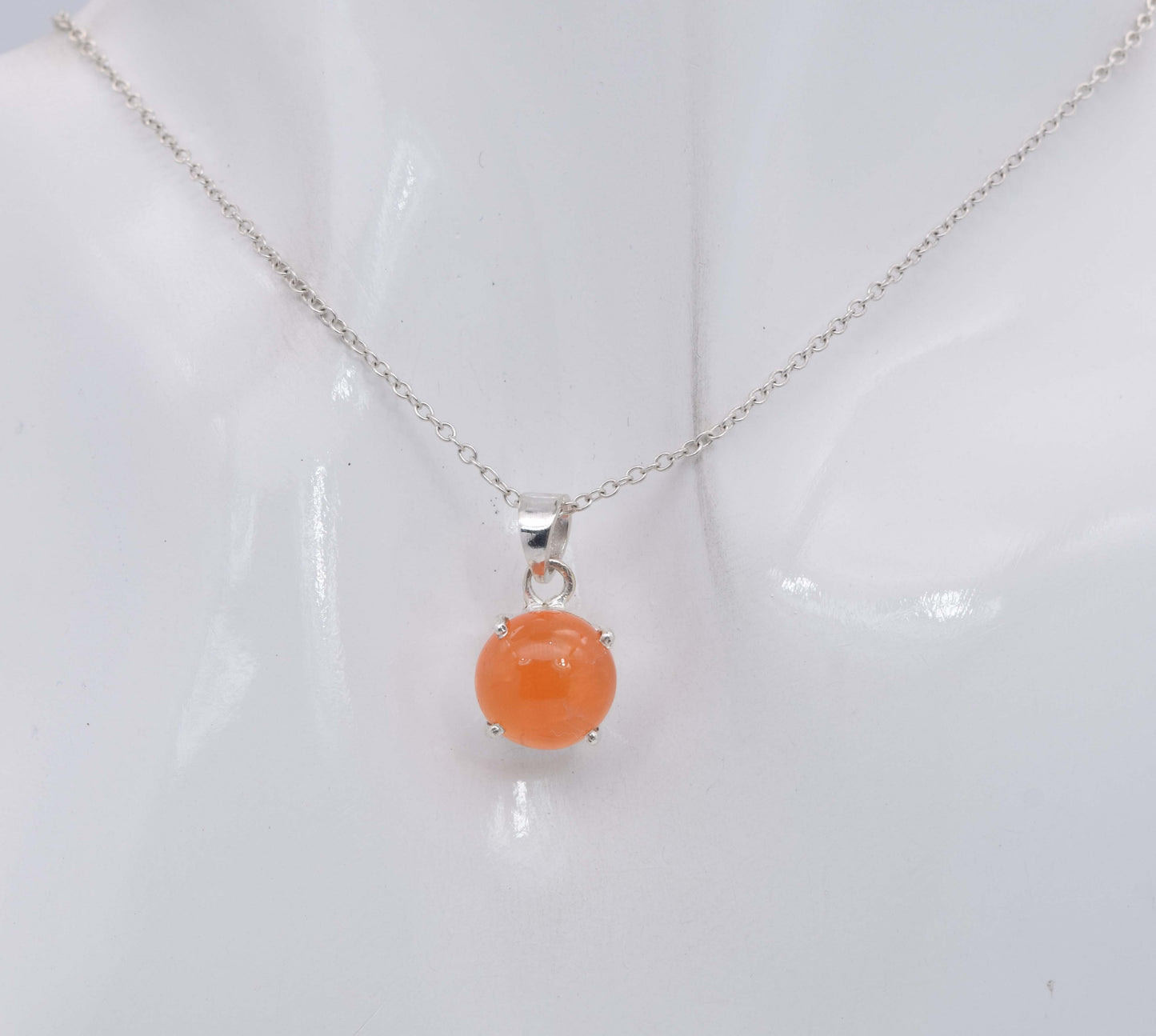 925 Solid Sterling Silver Prong Setting Pendant - 2.2 Grams