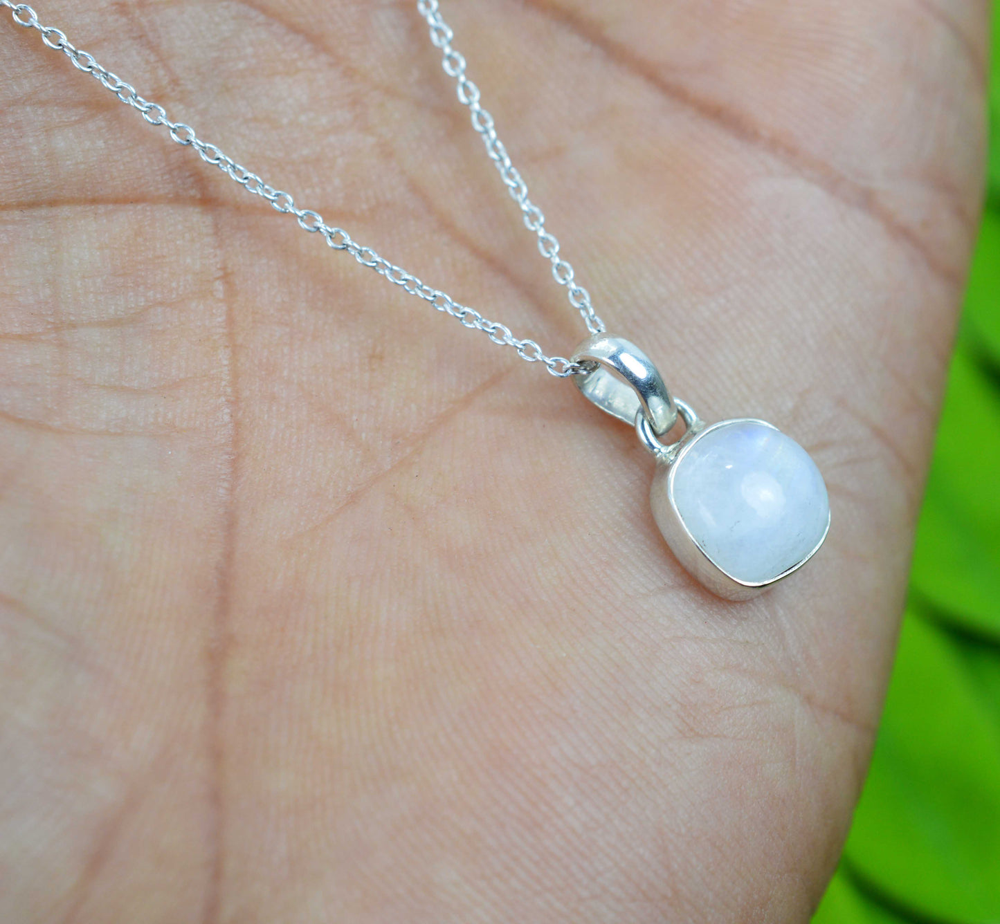 WHOLESALE 21PC 925 SOLID STERLING SILVER WHITE RAINBOW MOONSTONE PENDANT LOT