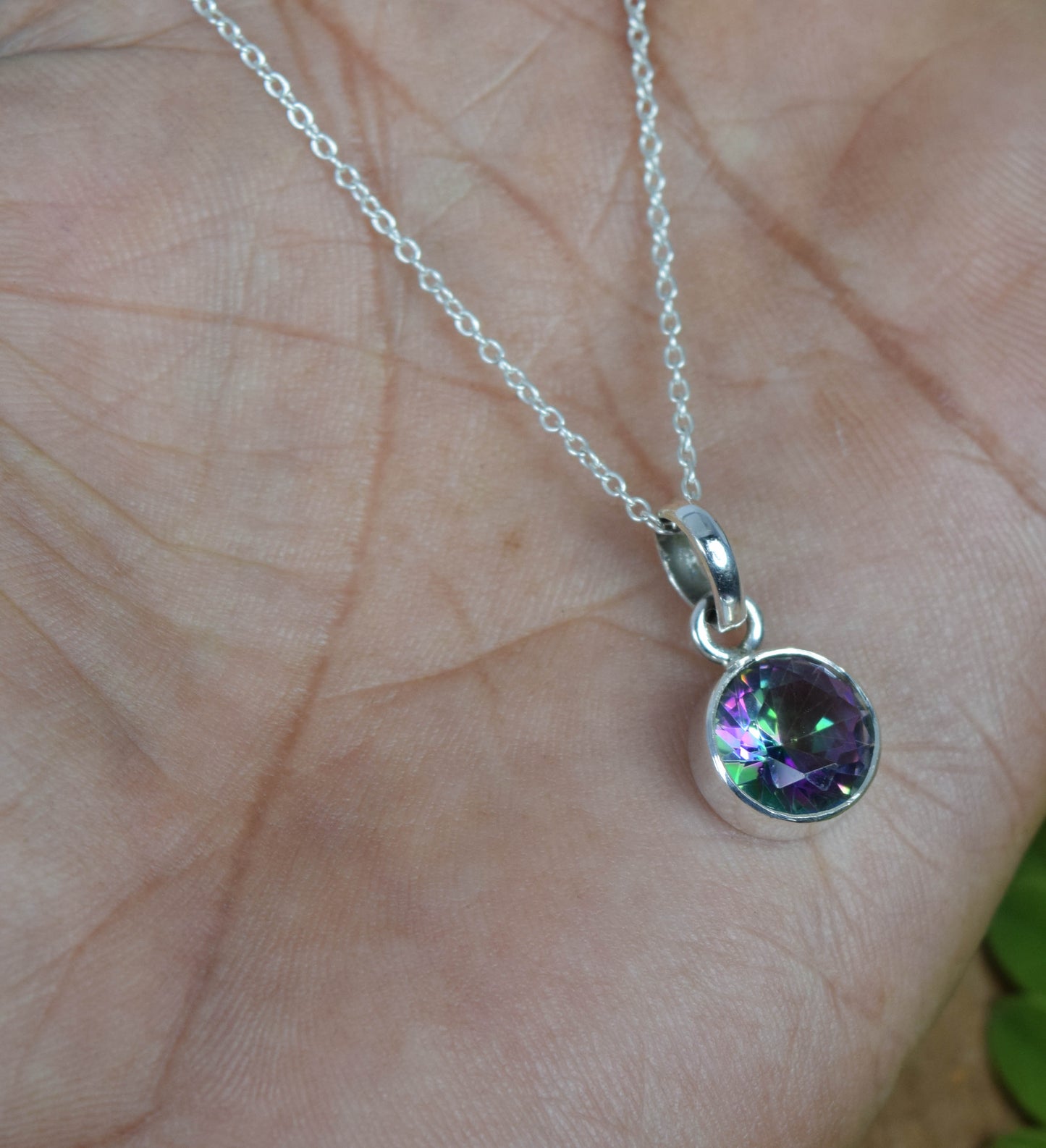 WHOLESALE 15PC 925 SOLID STRELINGS SILVER FACETED MYSTIC TOPAZ PENDANT LOT