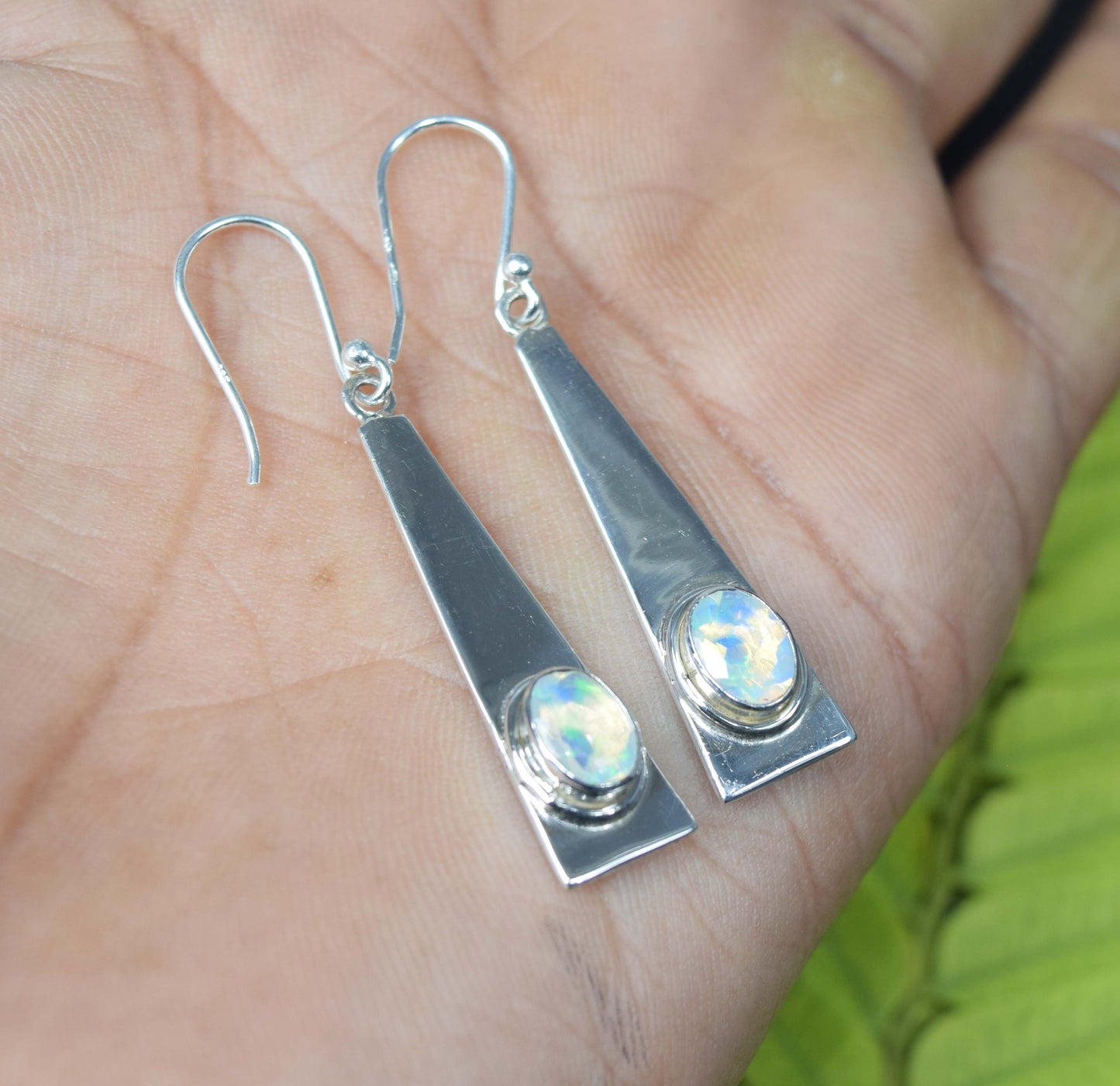 Wholesale 925 10PR Solid Sterling Silver Ethiopian Opal Hook Earring Lot