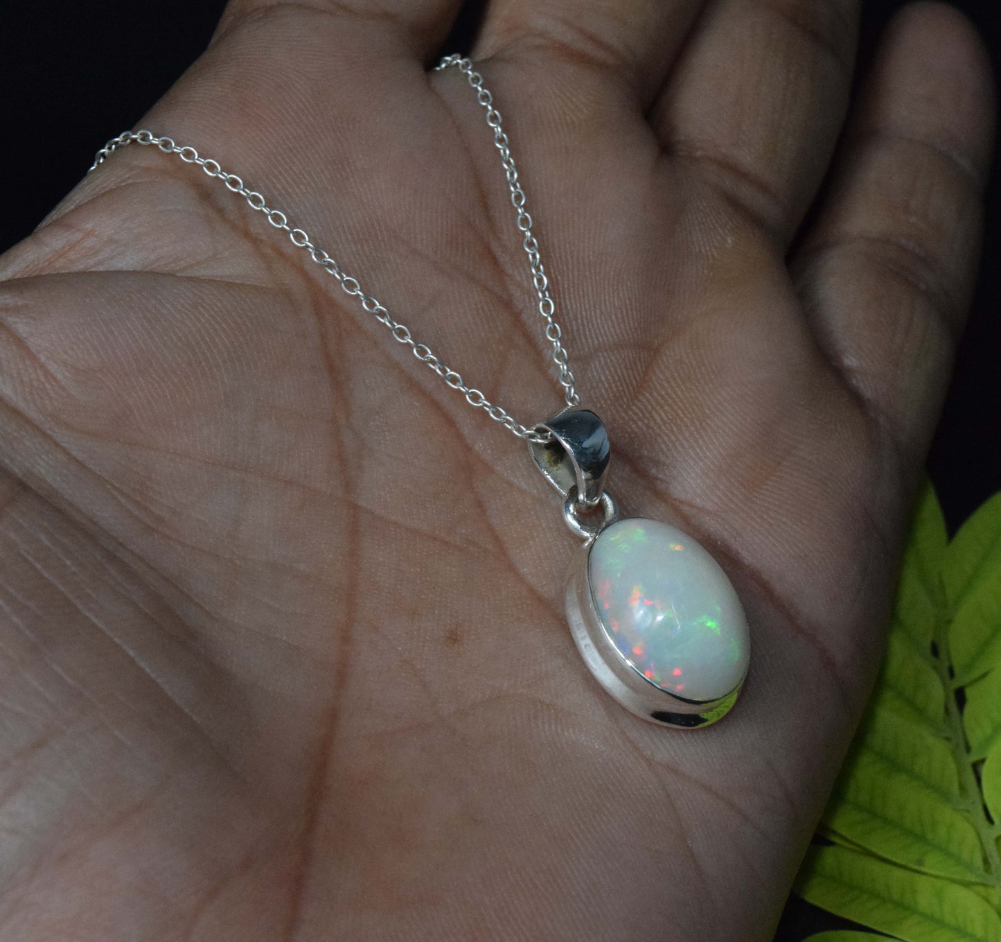 Wholesale 925 21PC Solid Sterling Silver Natural Ethiopian Opal Pendant Lot