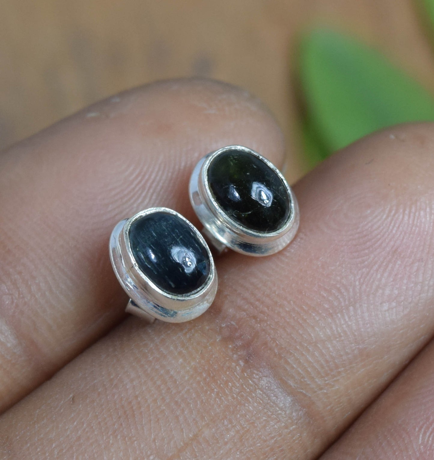 Wholesale 20PR 925 Solid Sterling Silver Green Tourmaline Mix Stud Lot