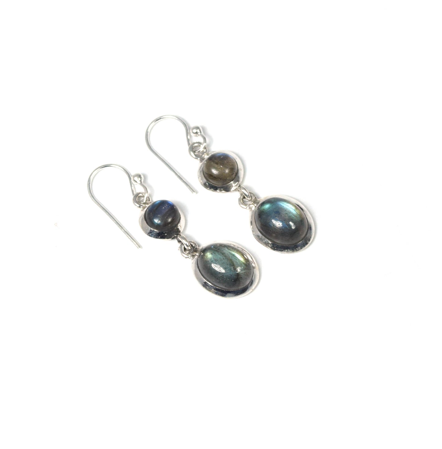 Wholesale 5PR 925 Solid Sterling Silver Labradorite Hook Earring Lot