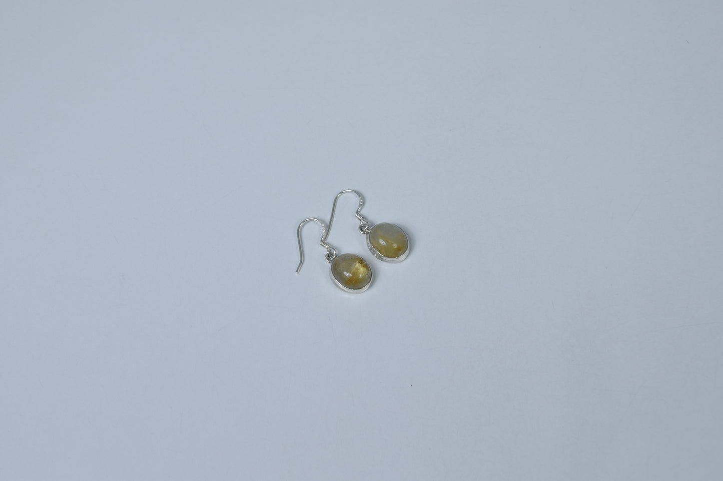 Wholesale 5PR 925 Solid Sterling Silver Golden Rutile Hook Earring Lot