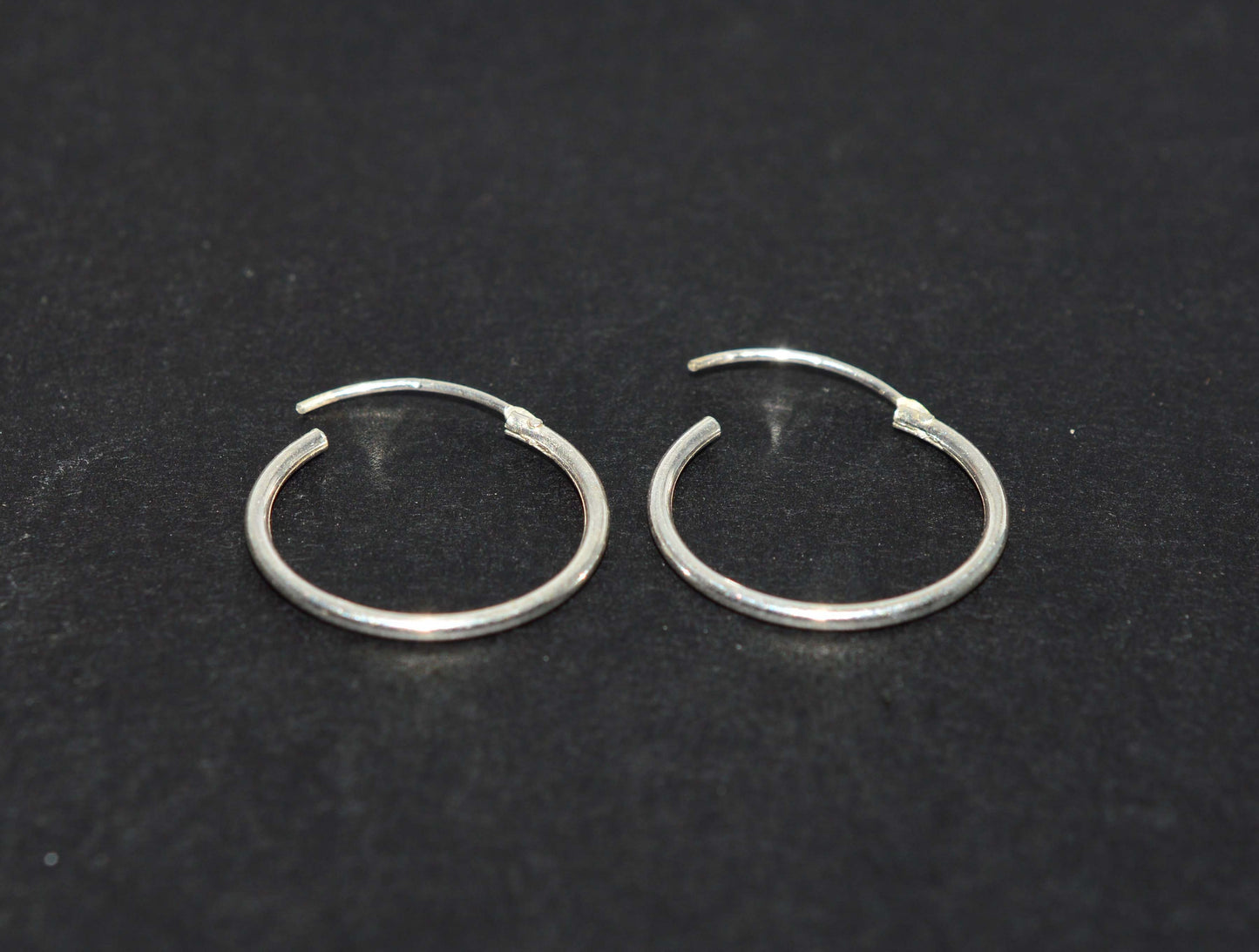 WHOLESALE 9PR 925 SOLID STERLING SILVER PLAIN HOOP EARRING