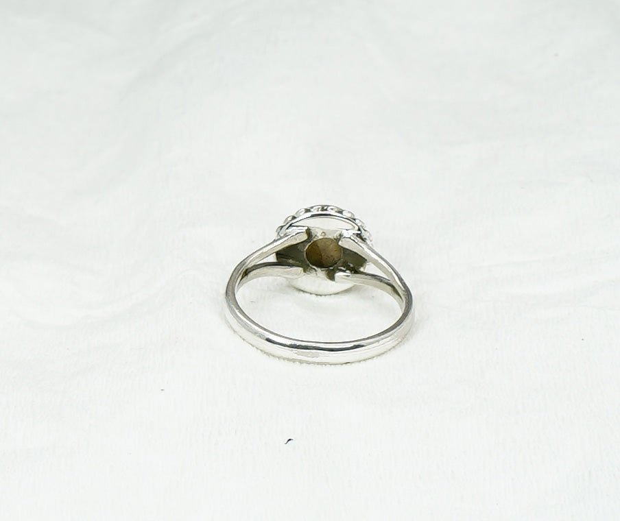 925 Solid Sterling Silver Labradorite Ring - 7 US