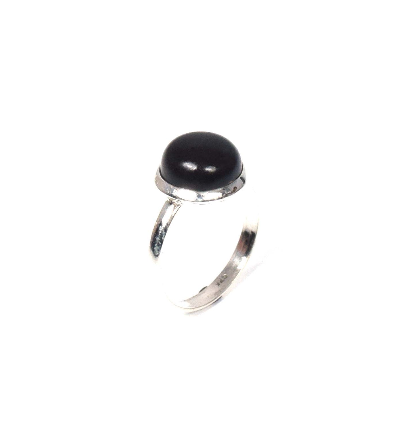 925 Solid Sterling Silver Black Onyx Ring-7 us
