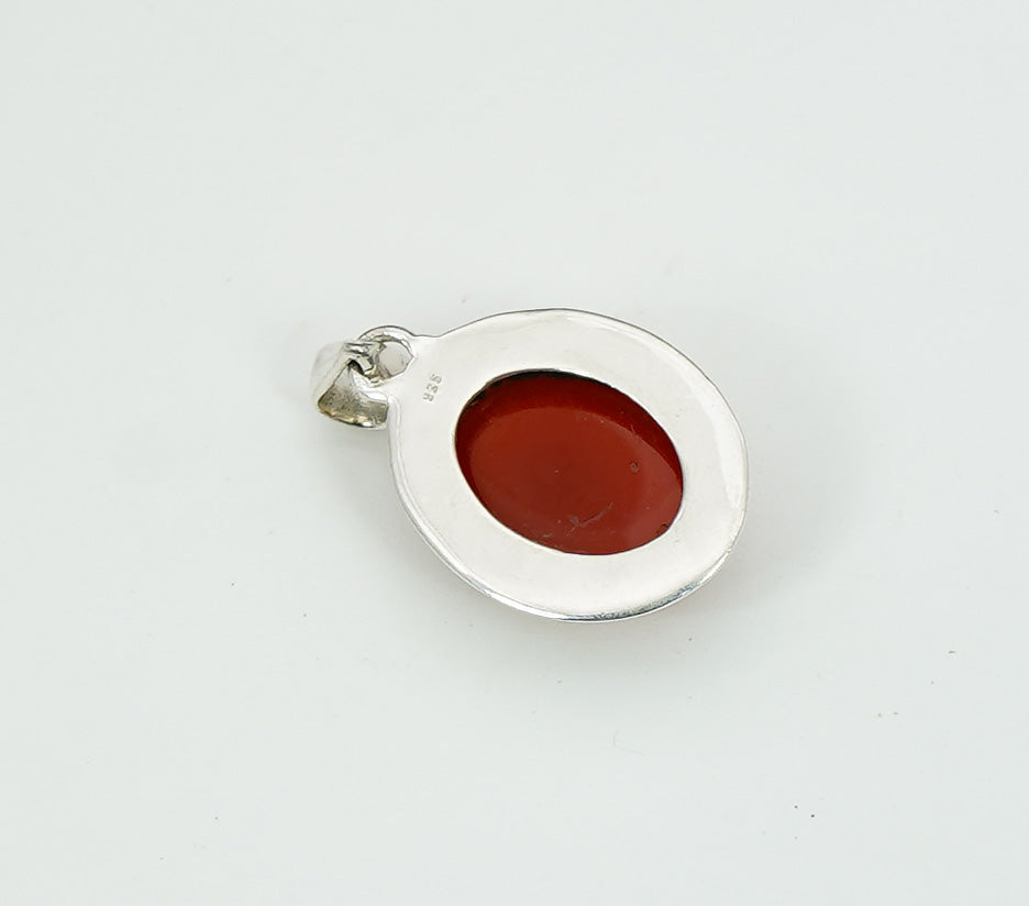 925 Solid Sterling Silver Natural Gemstone Pendant Jewelry
