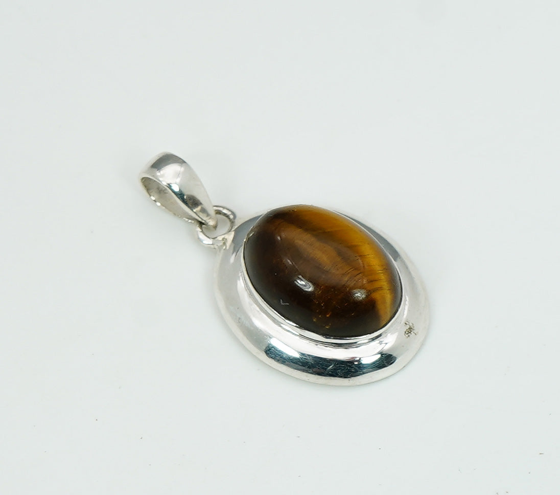 925 Solid Sterling Silver Natural Gemstone Pendant Jewelry