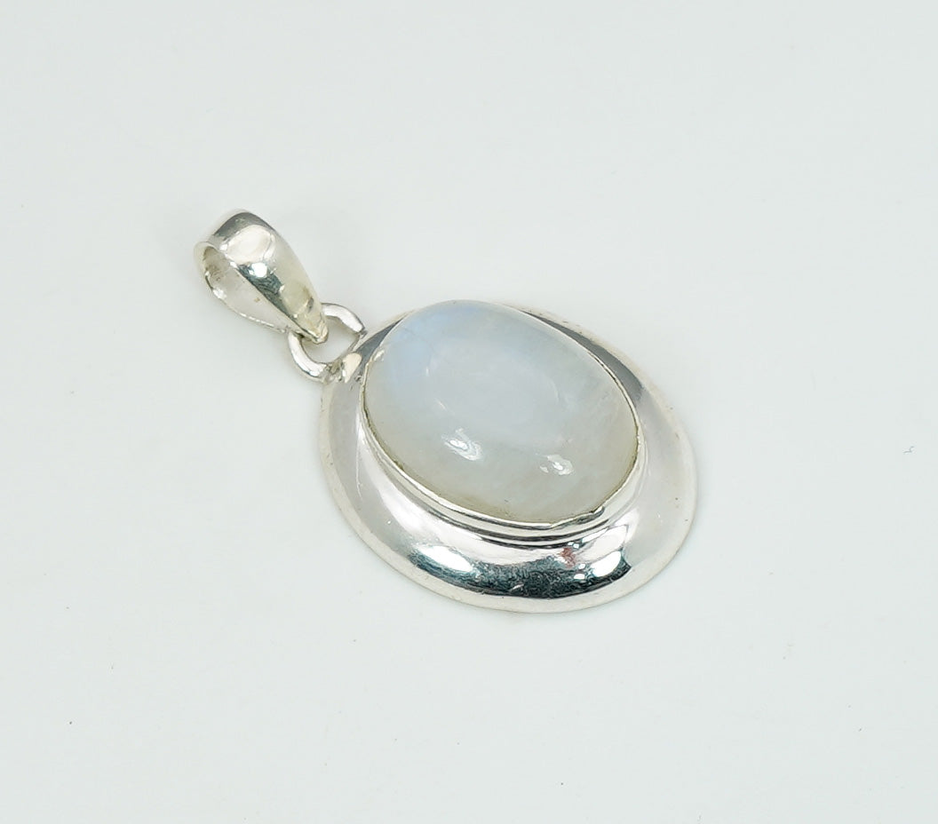925 Solid Sterling Silver Natural Gemstone Pendant Jewelry
