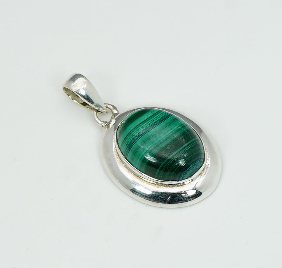 925 Solid Sterling Silver Natural Gemstone Pendant Jewelry