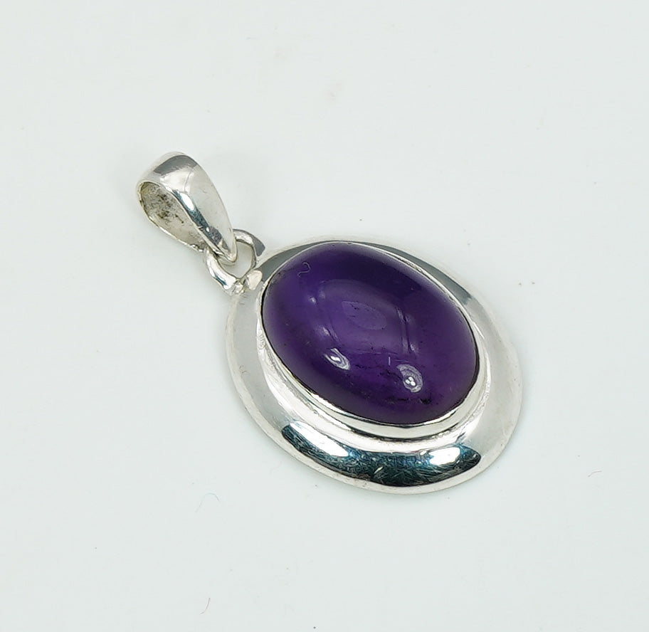 925 Solid Sterling Silver Natural Gemstone Pendant Jewelry