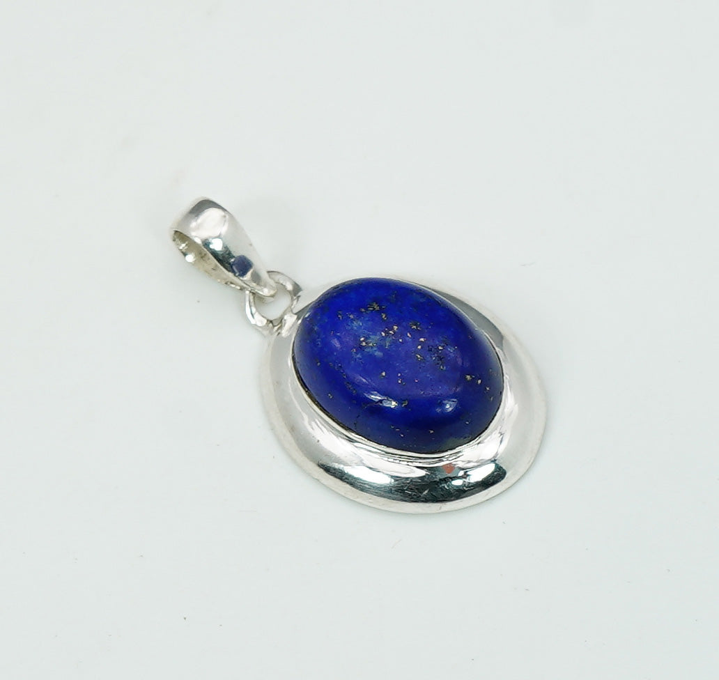 925 Solid Sterling Silver Natural Gemstone Pendant Jewelry