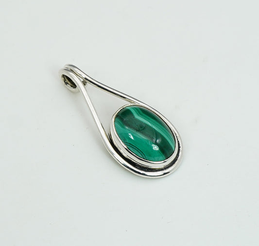 925 Solid Sterling Silver Natural Gemstone Pendant