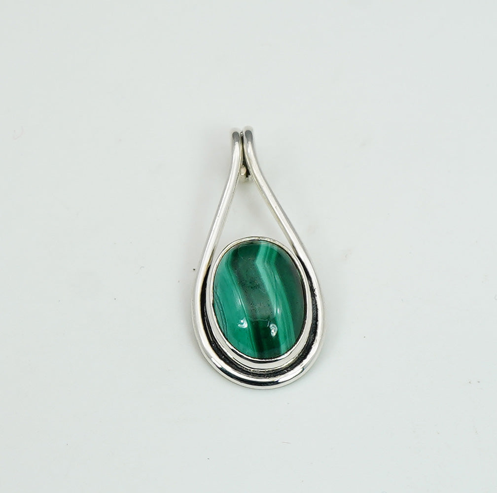 925 Solid Sterling Silver Natural Gemstone Pendant