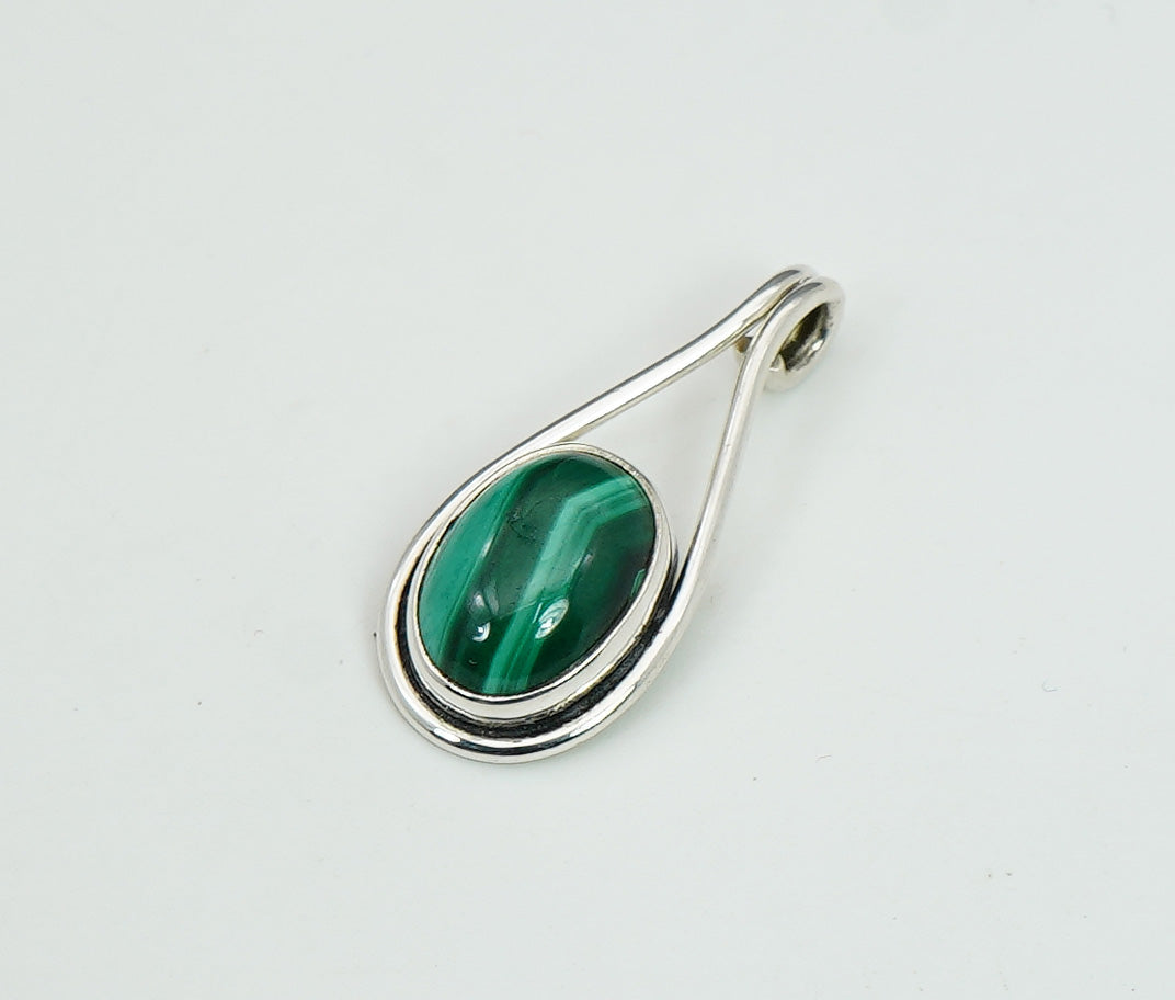 925 Solid Sterling Silver Natural Gemstone Pendant