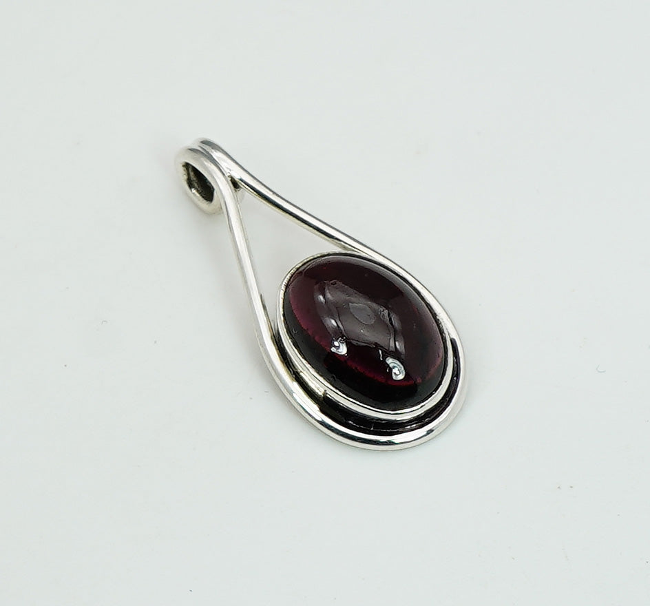 925 Solid Sterling Silver Natural Gemstone Pendant