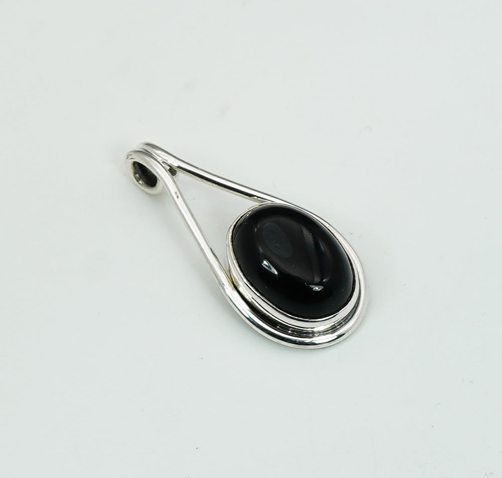 925 Solid Sterling Silver Natural Gemstone Pendant