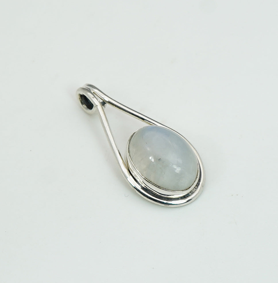 925 Solid Sterling Silver Natural Gemstone Pendant