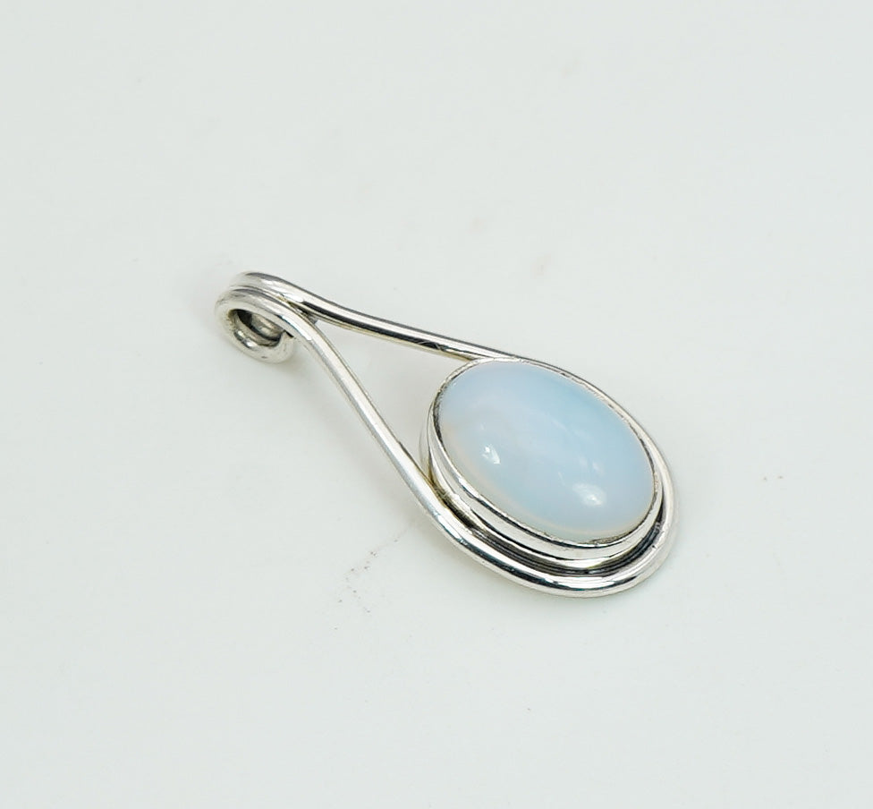 925 Solid Sterling Silver Natural Gemstone Pendant