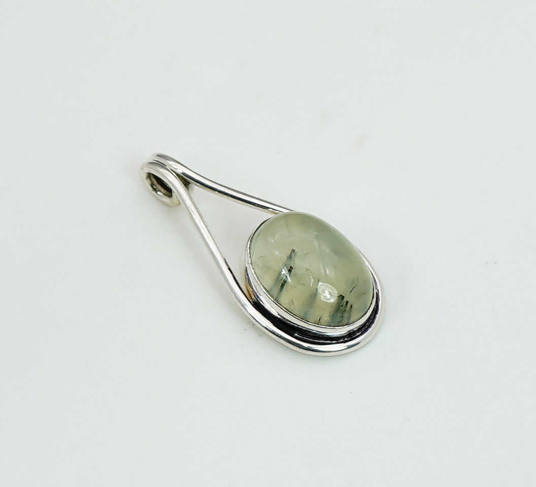 925 Solid Sterling Silver Natural Gemstone Pendant