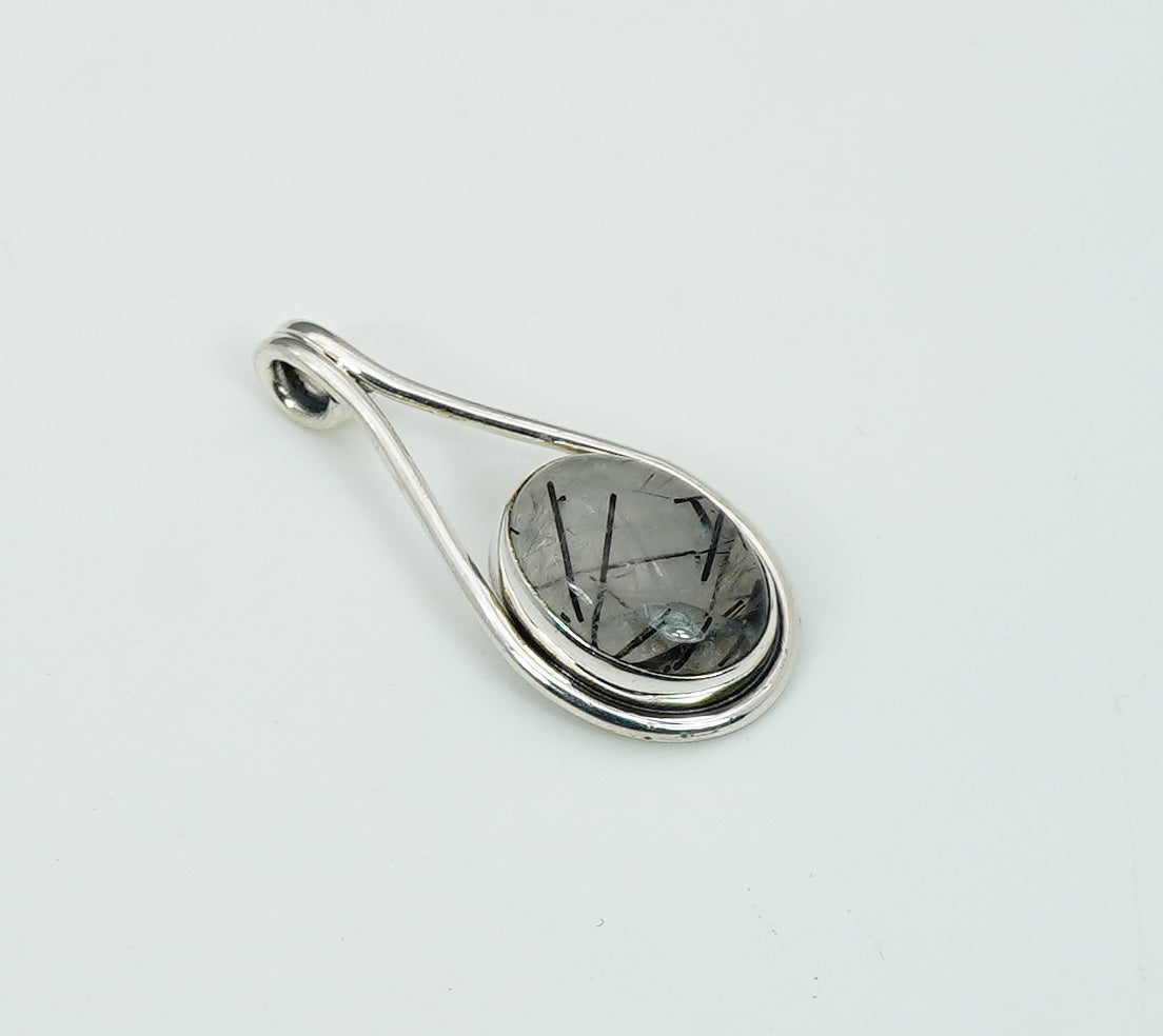 925 Solid Sterling Silver Natural Gemstone Pendant