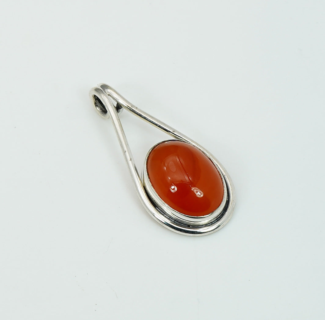 925 Solid Sterling Silver Natural Gemstone Pendant