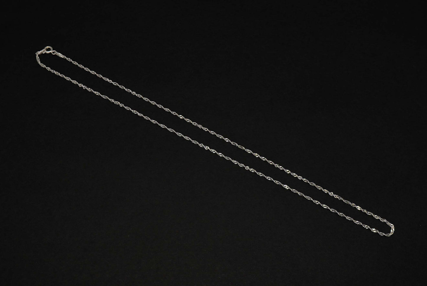 925 Solid Sterling Silver Plain Chain-20 Inch