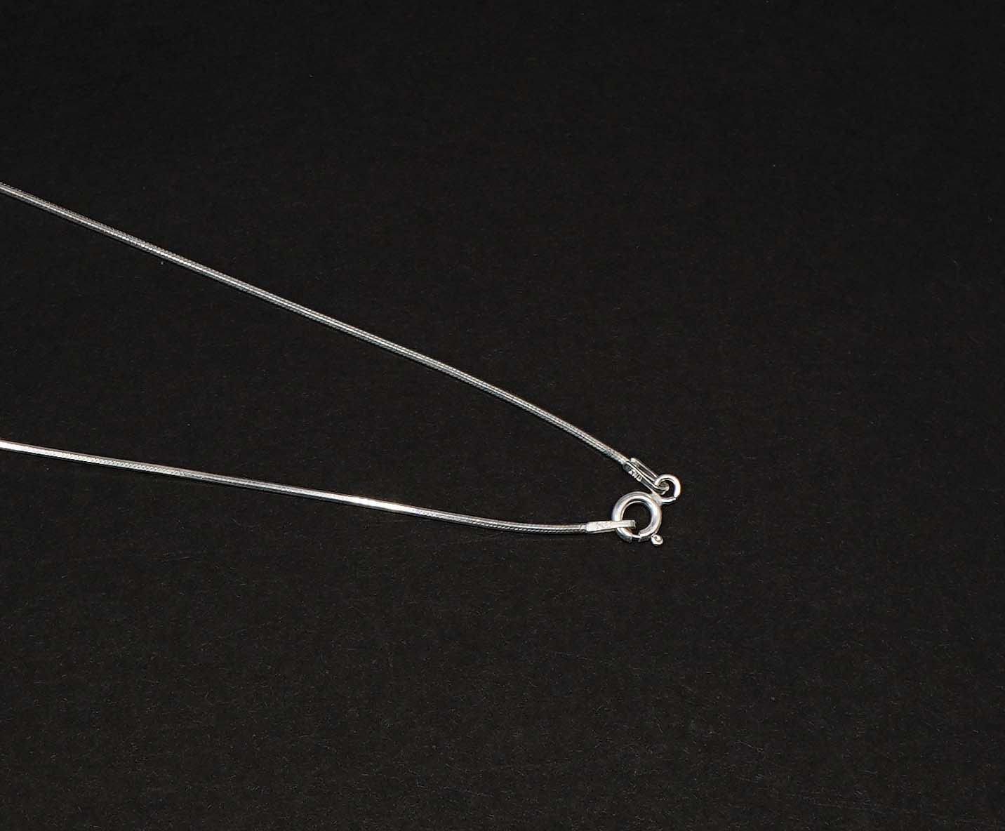 925 Solid Sterling Silver Plain Chain-18 Inch