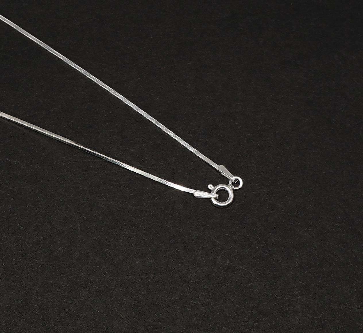 925 Solid Sterling Silver Plain Chain-20 Inch