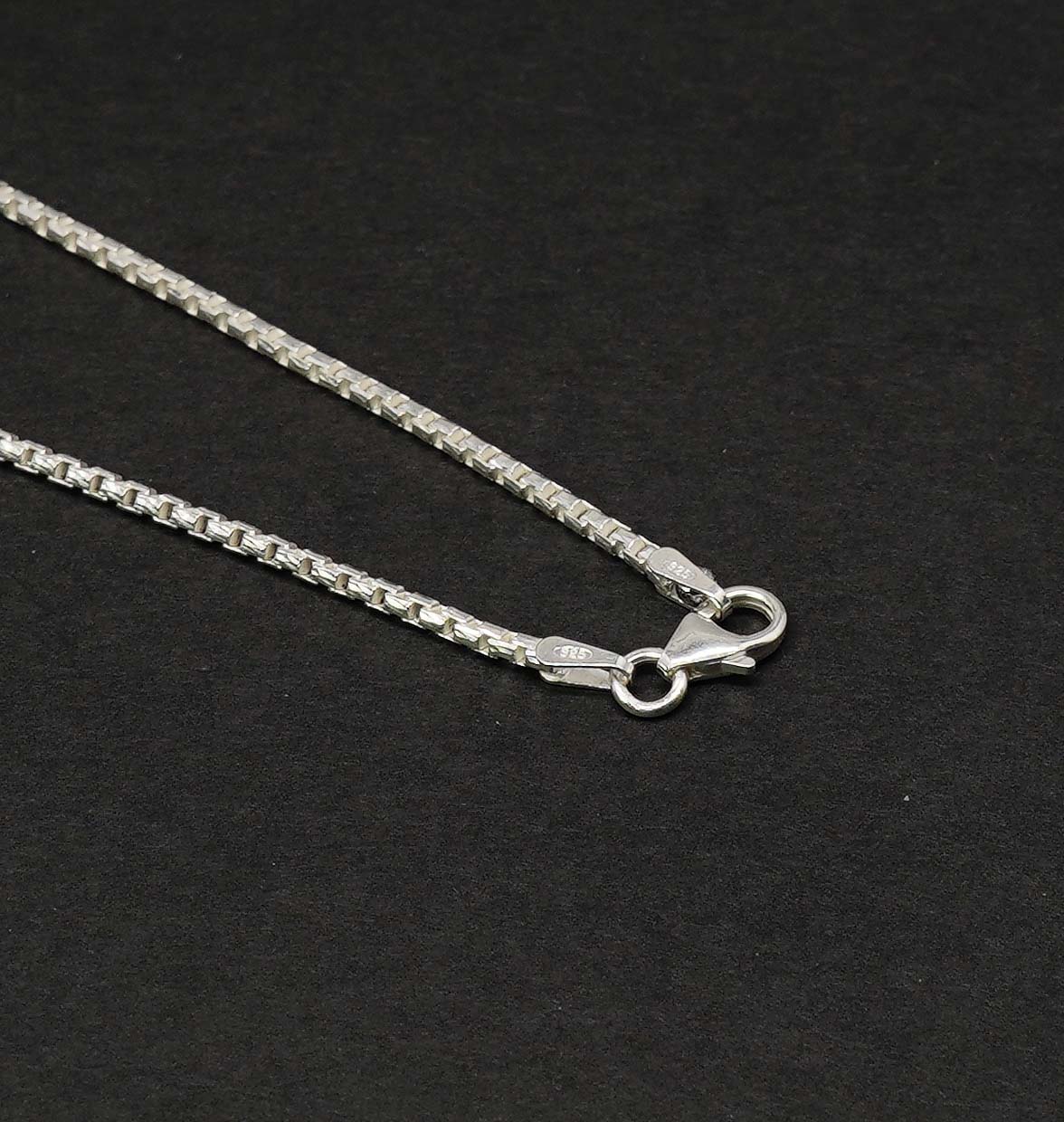 925 Solid Sterling Silver Plain Chain-20 Inch