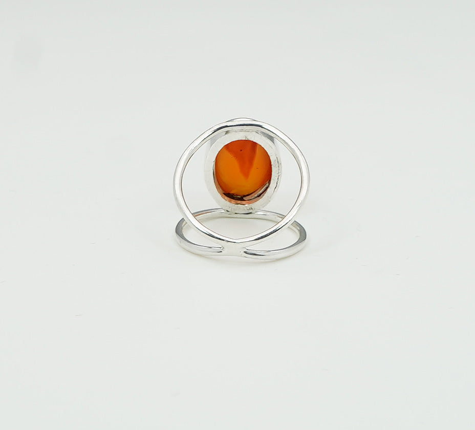 925 Solid Sterling Silver Natural Gemstone Designer Ring