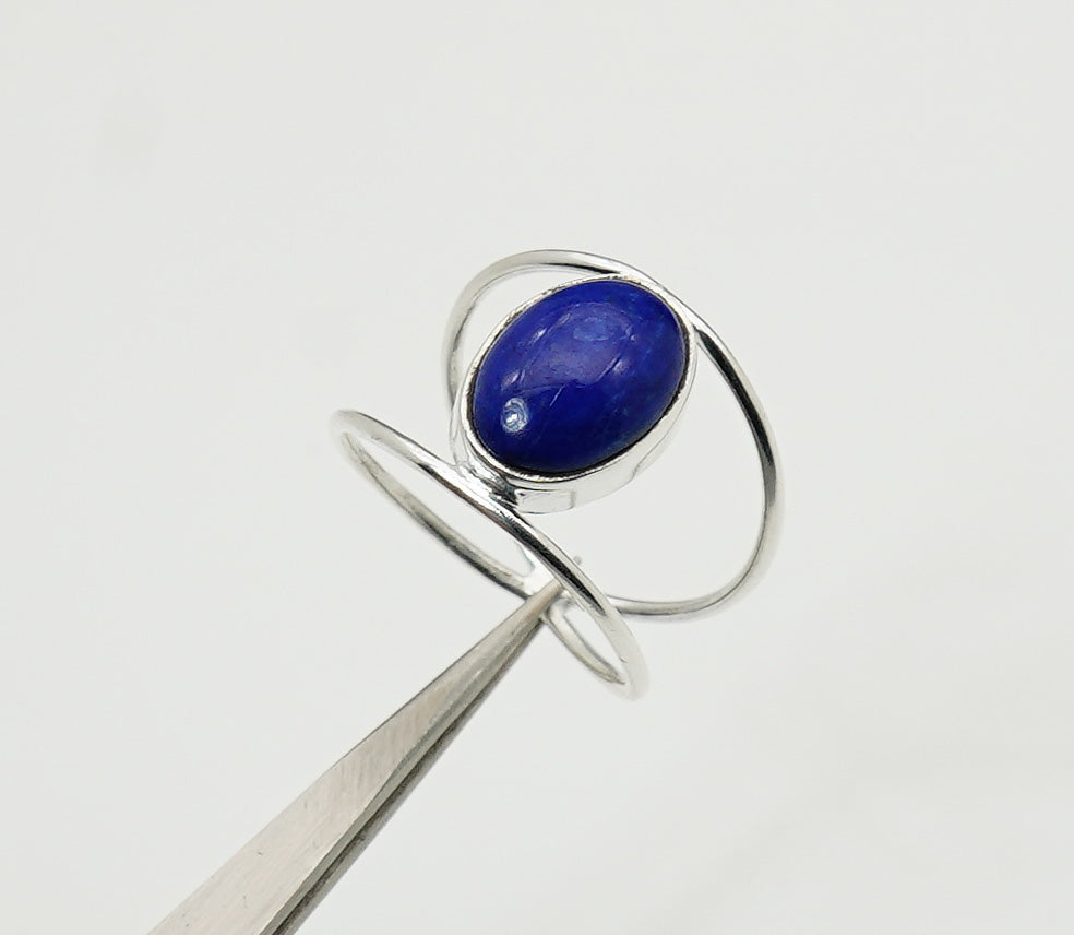925 Solid Sterling Silver Natural Gemstone Designer Ring