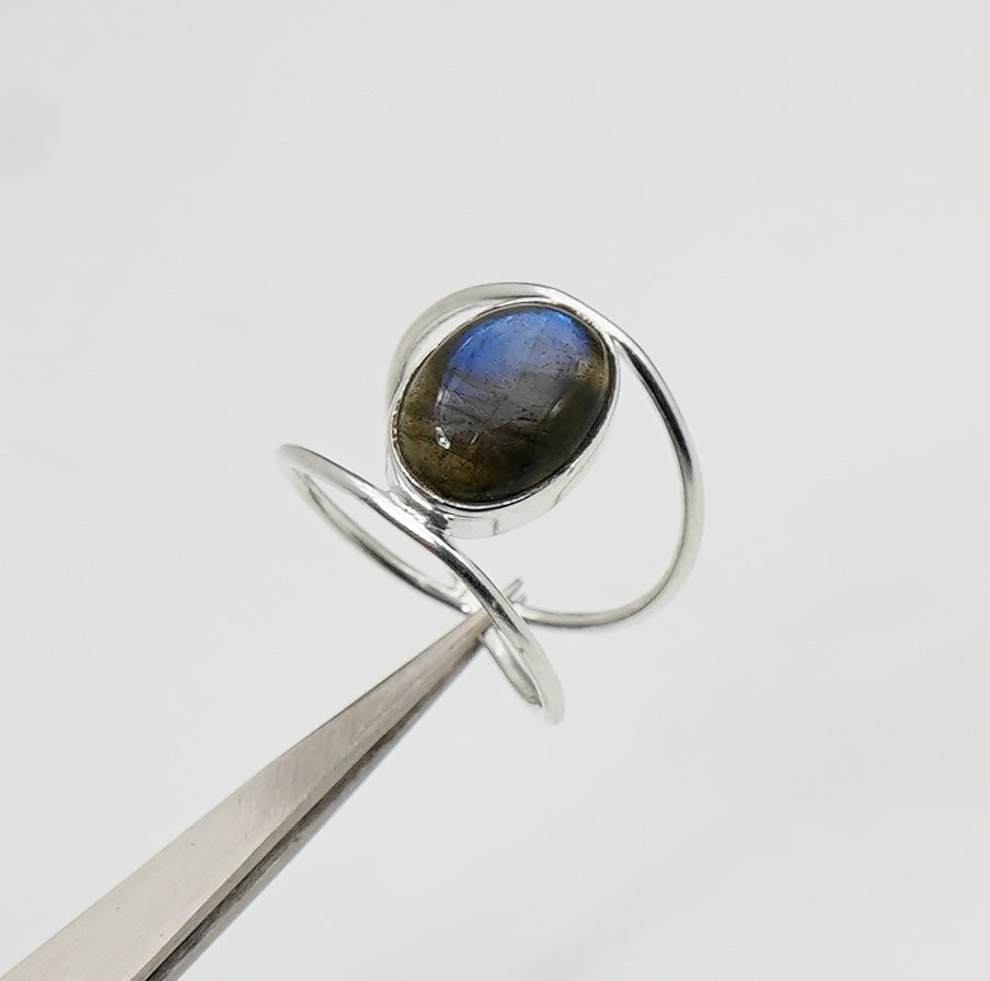 925 Solid Sterling Silver Natural Gemstone Designer Ring