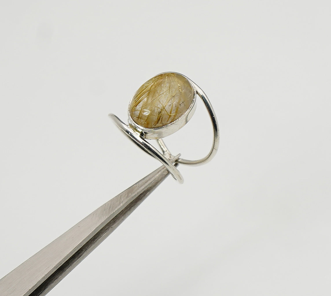 925 Solid Sterling Silver Natural Gemstone Designer Ring