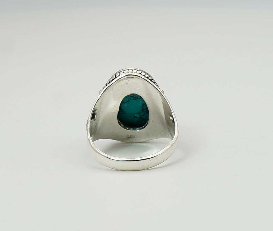 925 Solid Sterling Silver Natural Gemstone Designer Big Ring