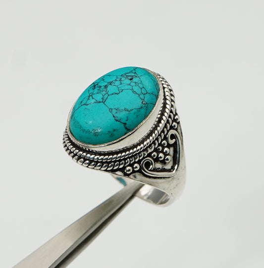925 Solid Sterling Silver Natural Gemstone Designer Big Ring