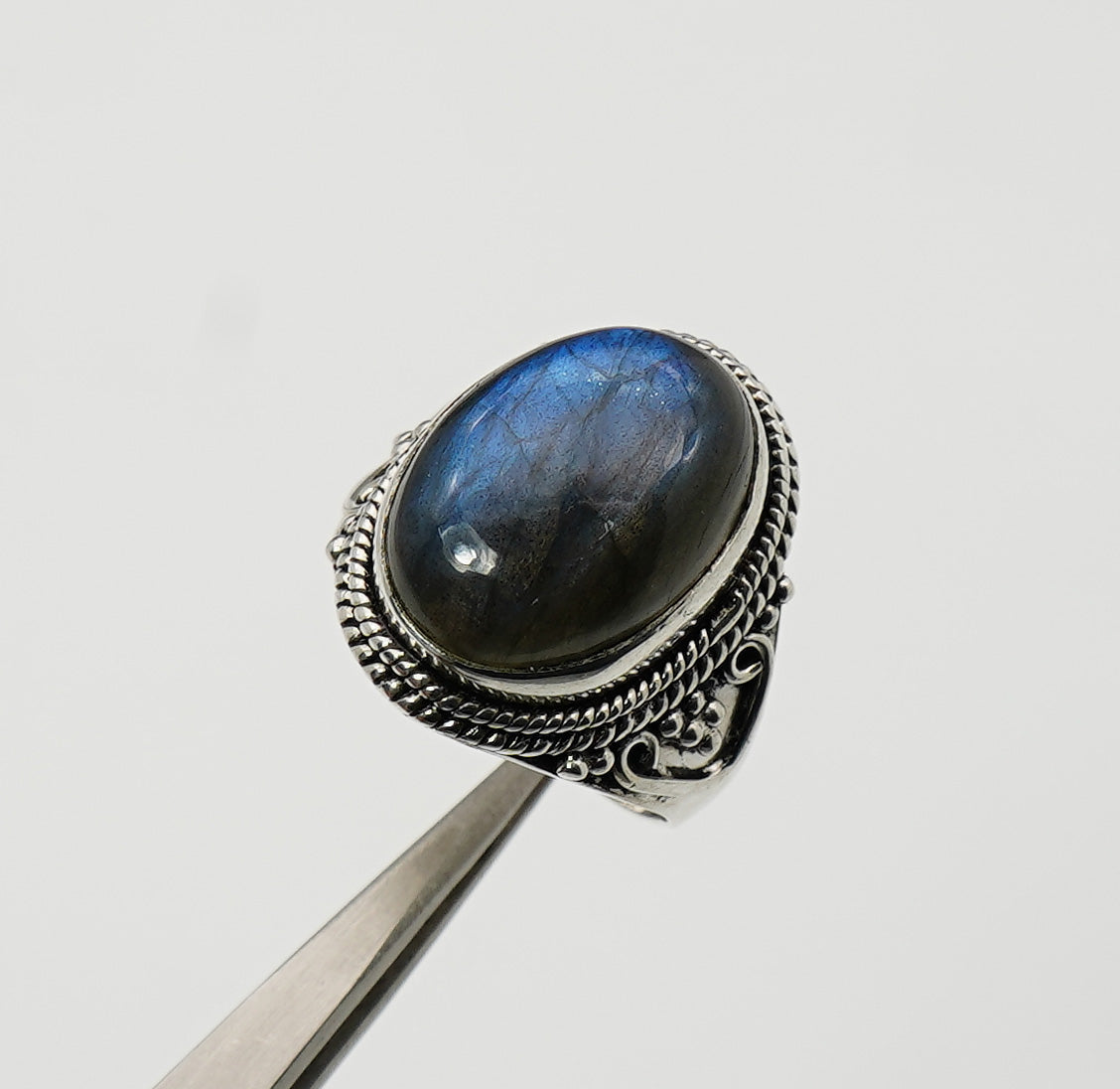925 Solid Sterling Silver Natural Gemstone Designer Big Ring