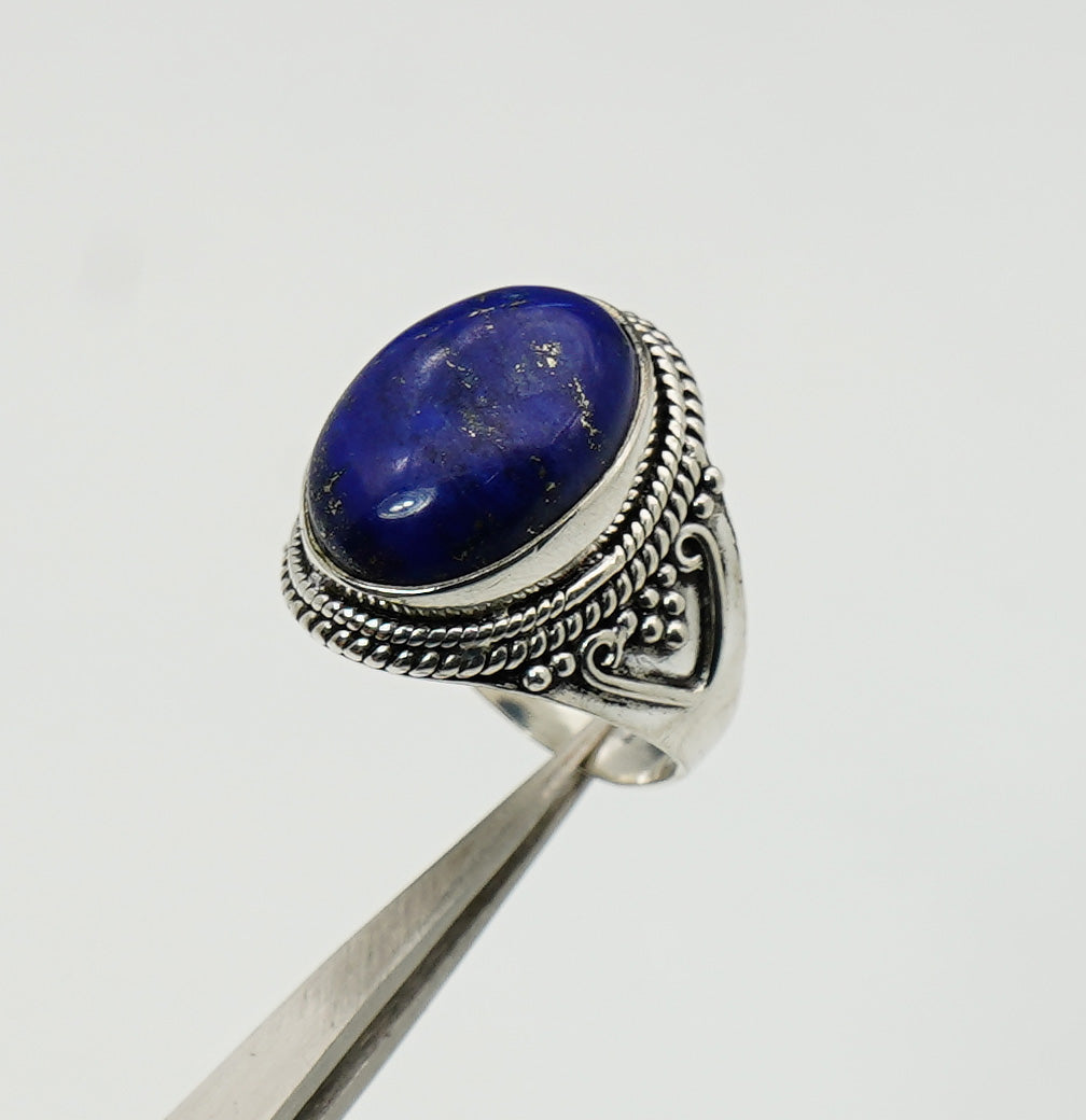 925 Solid Sterling Silver Natural Gemstone Designer Big Ring