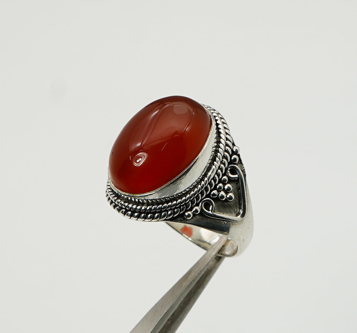 925 Solid Sterling Silver Natural Gemstone Designer Big Ring