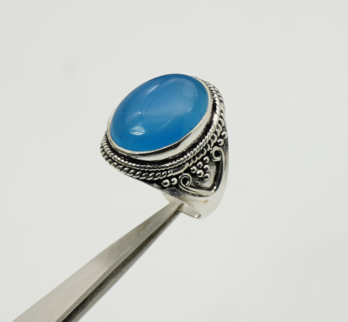 925 Solid Sterling Silver Natural Gemstone Designer Big Ring