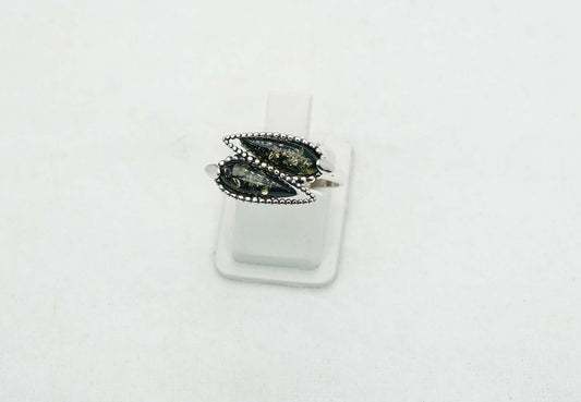 925 Solid Sterling Silver Natural Baltic Amber Ring - 3 Grams