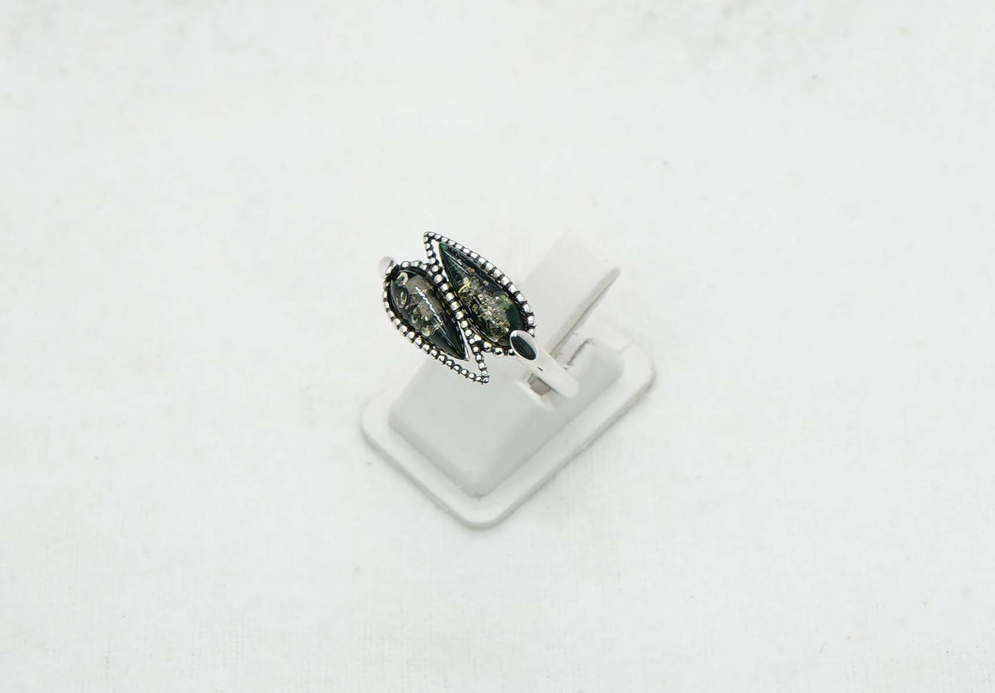 925 Solid Sterling Silver Natural Baltic Amber Ring - 3 Grams
