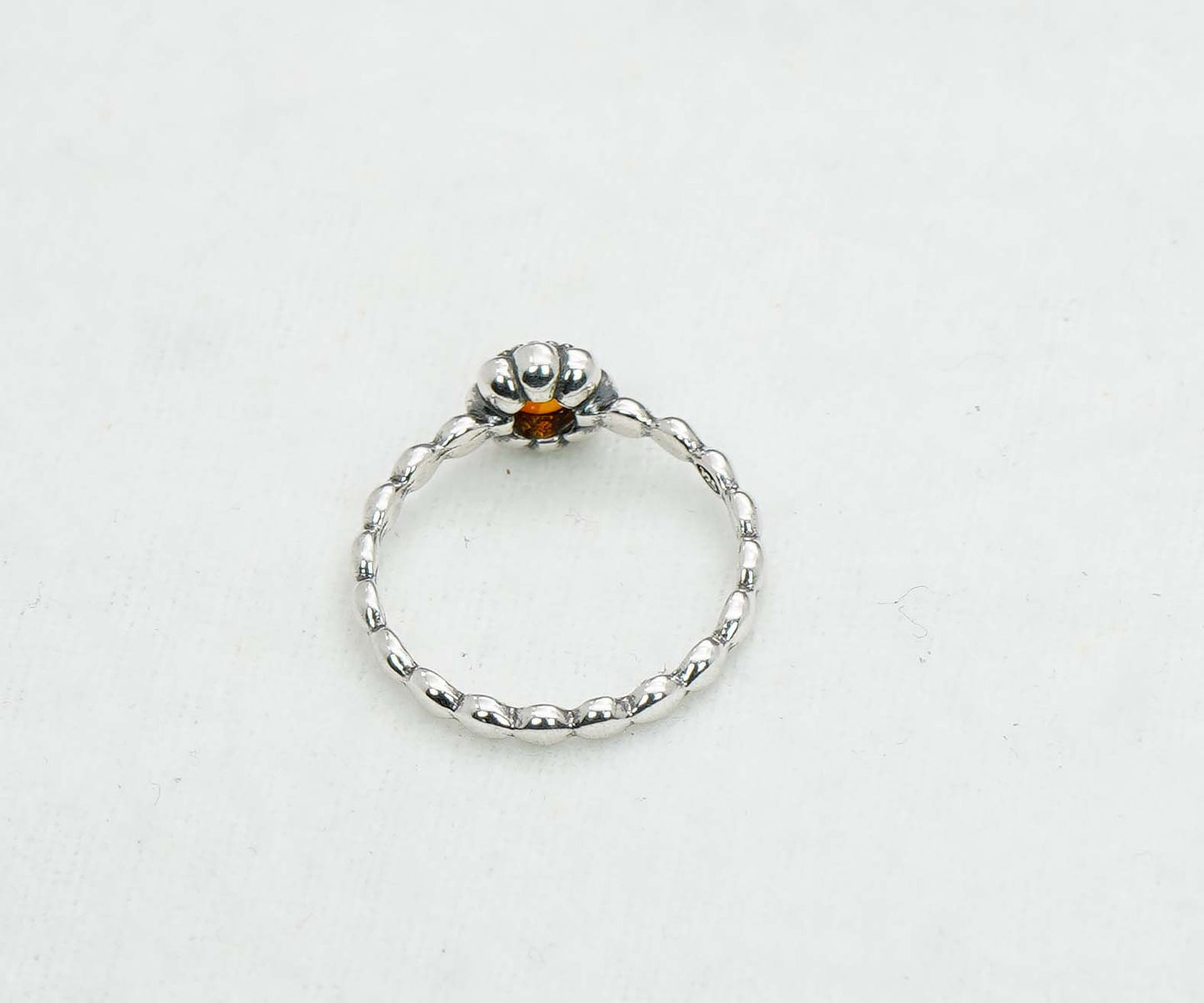 925 Solid Sterling Silver Natural Baltic Amber Ring -2.1 Grams
