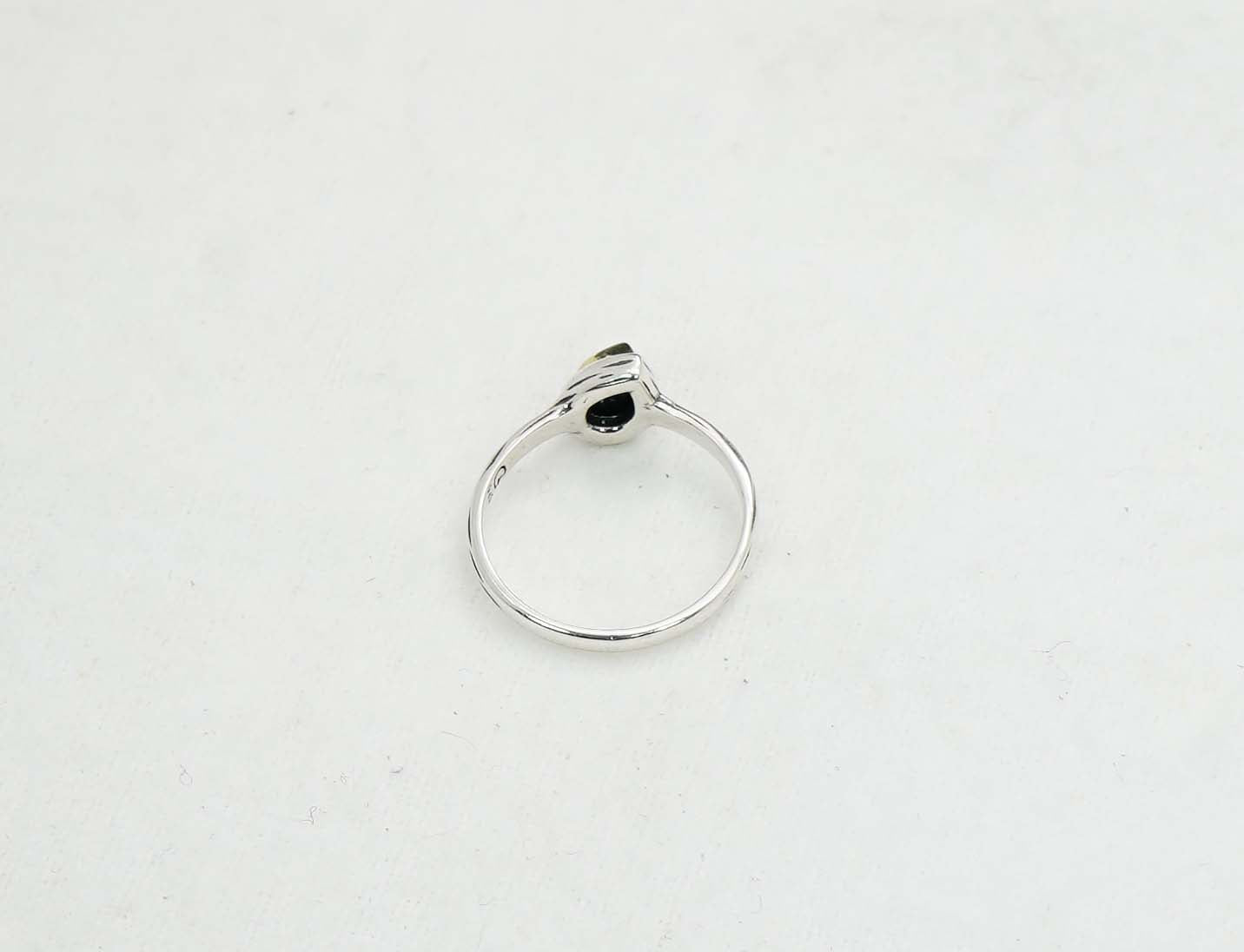 925 Solid Sterling Silver Natural Baltic Amber Ring- 2 Grams